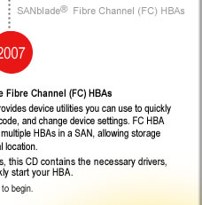 SANsurfer SANblade Fibre Channel (FC) HBAs